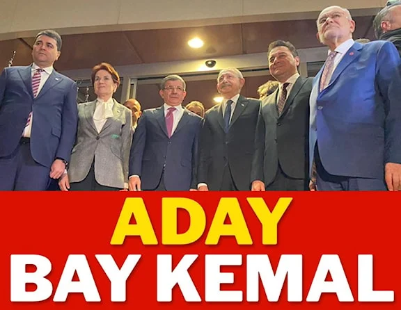 Kemal Kılıçdaroğlu Altılı Masa'nın Cumhurbaşkanı adayı oldu
