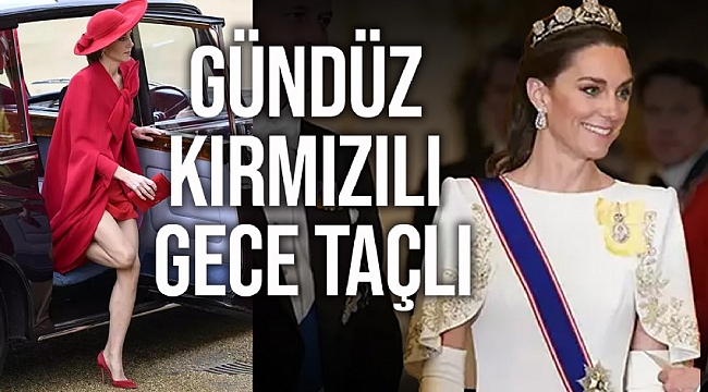 Kırmızılı Kate rüzgar gibi esti, geçti... Kimsenin gözü Camilla'yı görmedi