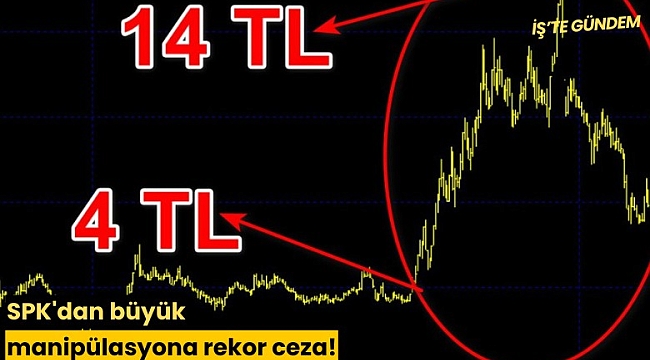 SPK'dan büyük manipülasyona rekor ceza!