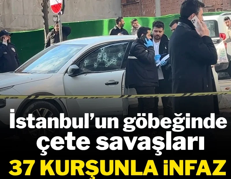 İstanbul Kağıthane'de sokak ortasında kanlı pusu! Tam 37 kurşun sıktılar: Görüntüler kan dondurdu!
